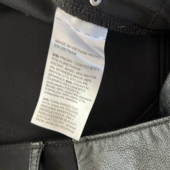 Chico’s Faux Leather Front Ponte Back Pants - Picture 12 of 14